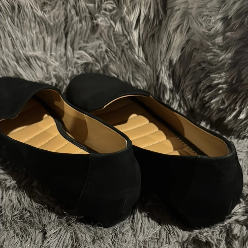 Me Too Black Flats Suede Slip-On - Picture 5 of 7
